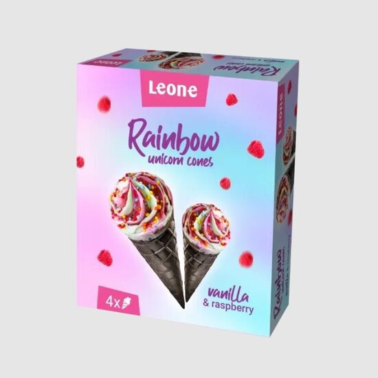 Vanilli-vaarika koonus 4x130ml